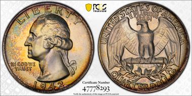 1942 25C PR66