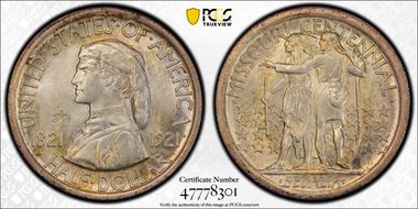 1921 50C Missouri, 2*4 MS65