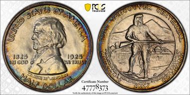 1925 50C Fort Vancouver MS66+