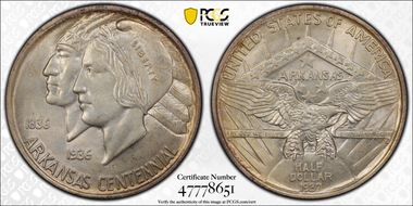 1937 50C Arkansas MS67