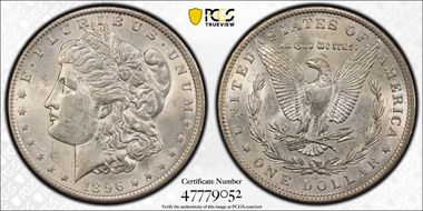 1896-O $1 AU58