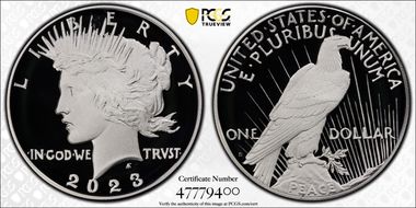 2023-S $1 Peace Dollar First Strike PR70DCAM