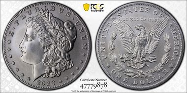 2023 $1 Morgan Dollar First Strike MS70