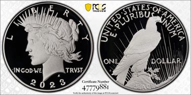 2023-S $1 Peace Dollar First Strike PR70DCAM