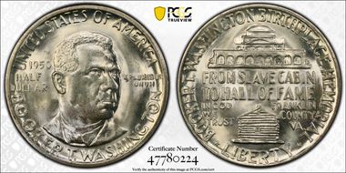 1950 50C Booker T. Washington MS66