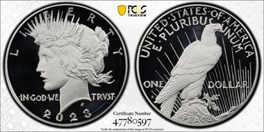 2023-S $1 Peace Dollar First Strike PR70DCAM