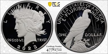 2023-S $1 Peace Dollar First Strike PR70DCAM