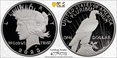 2023-S $1 Peace Dollar First Strike PR70DCAM