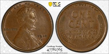 1914-D 1C AU50BN