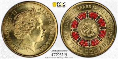 2019 $2 100 Years of Repatriation Colorized MS66