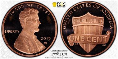 2019-W 1C Shield PR69DCAM