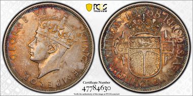 1938 1/2 Cr AU53