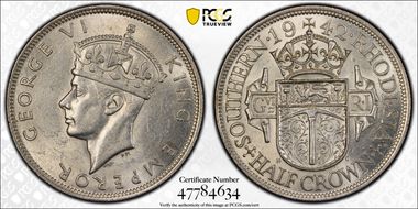 1942 1/2 Cr AU58