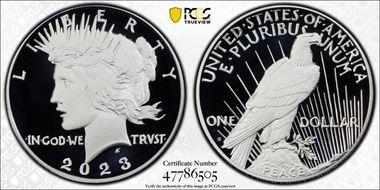 2023-S $1 Peace Dollar First Strike PR70DCAM
