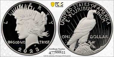 2023-S $1 Peace Dollar PR69DCAM