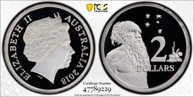 2018 $2 Silver PR70DCAM