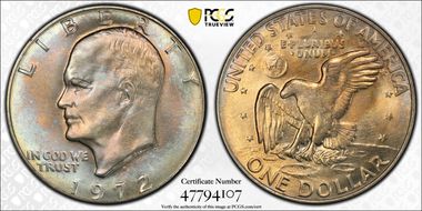 1972-D $1 MS66+
