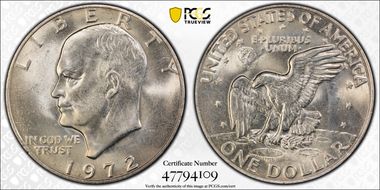 1972 $1 Type 3 MS65