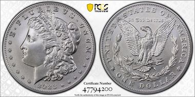 2023 $1 Morgan Dollar MS70