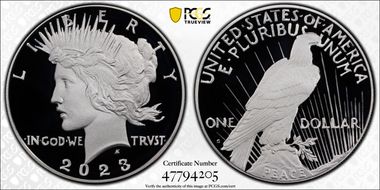 2023-S $1 Peace Dollar PR70DCAM
