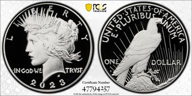 2023-S $1 Peace Dollar First Strike PR70DCAM