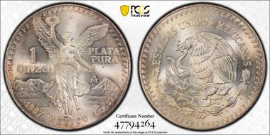 1987-Mo Onza Libertad Ag - DDO MS66