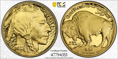2023-W $50 American Buffalo  .9999 Fine Gold PR70DCAM