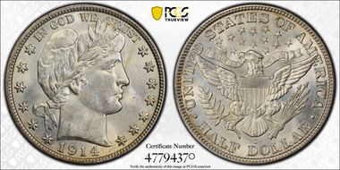 1914-S 50C MS64