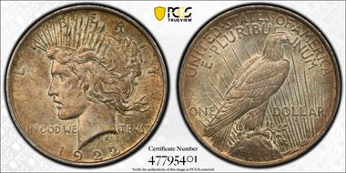 1922 $1 AU58
