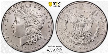 2023 $1 Morgan Dollar First Strike MS70