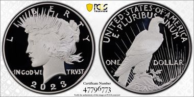 2023-S $1 Peace Dollar First Strike PR70DCAM