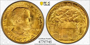 1922 G$1 Grant, No Star MS66