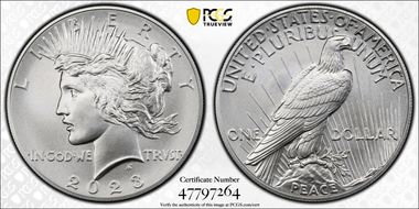 2023 $1 Peace Dollar MS69