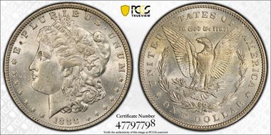 1888-O $1 Doubled Die Obverse MS60