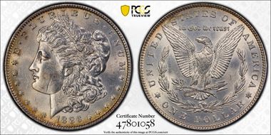 1886 $1 VAM 21 Line in M MPD N1