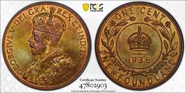 1936 1C MS65BN