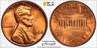 1964 1C MS66RD
