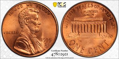 1995-D 1C MS67RD