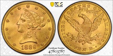 1889-S $10 MS63