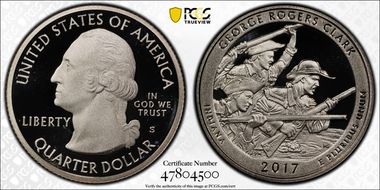 2017-S 25C George R. Clark NP-Silver Limited Edition Proof Set PR69DCAM