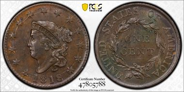 1818 1C AU58BN