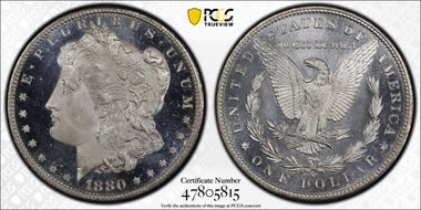 1880-S $1 MS68+ PL