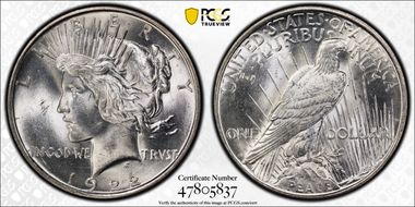 1922-D $1 MS63