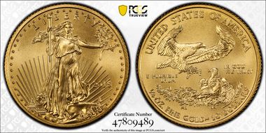2015 $10 Gold Eagle MS69