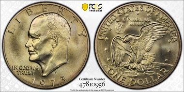 1973-S $1 Silver MS67