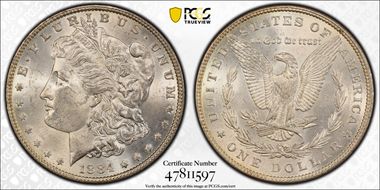 1884 $1 MS62