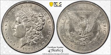 1878 7TF $1 Reverse of 1879 N1