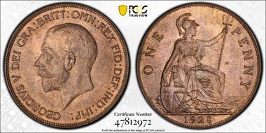 1928 1D S-4055 MS64RB