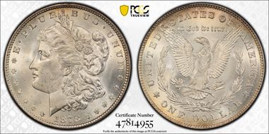 1878 7/8TF $1 VAM 37, 7/4 MS64+