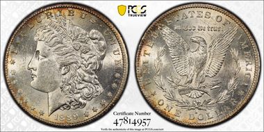 1889-S $1 AU58